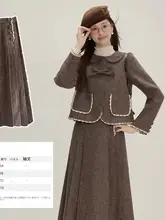 春夏用 膝丈スカート【フレアシルエット・五折デザイン】（セットアップ対応）