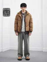 ワイドパンツ メンズ ウール混 ストレート 着回し ビジネスカジュアル 冬「GXG」