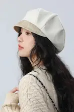 春秋用 ベレー帽【女性用・カジュアルデザイン・八角形・顔周りをすっきり見せる】