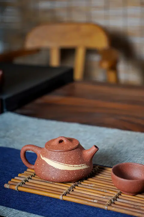 全手作り 粗陶製石瓢壷【功夫茶具・名陶】