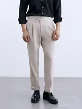 ビジネスカジュアル用 メンズストレートパンツ【撥水・ブラック・スリムフィット・イタリアンスタイル】