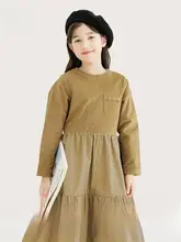 ワンピース キッズ 女の子 パッチワーク ティアード ロング丈 秋 おしゃれ きれいめ