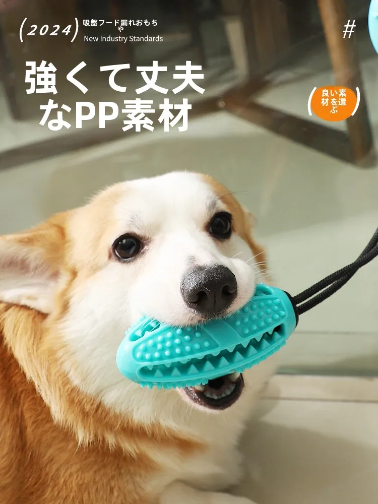 犬用おもちゃ【歯磨き・体力消耗機能付きボール】6ヶ月から9ヶ月の幼犬に最適な長く遊べるおもちゃ