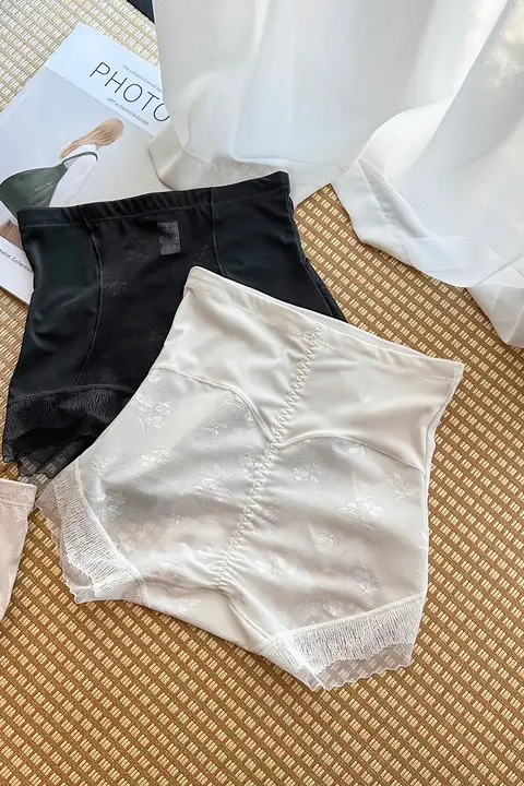 高腰レース女性用ショーツ【腹引き締め・ヒップアップ・大きいサイズ対応】