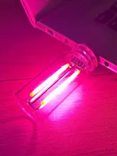 タッチコントロールUSB接続ナイトランプ【ガラスボトル・LED・インテリア照明用】