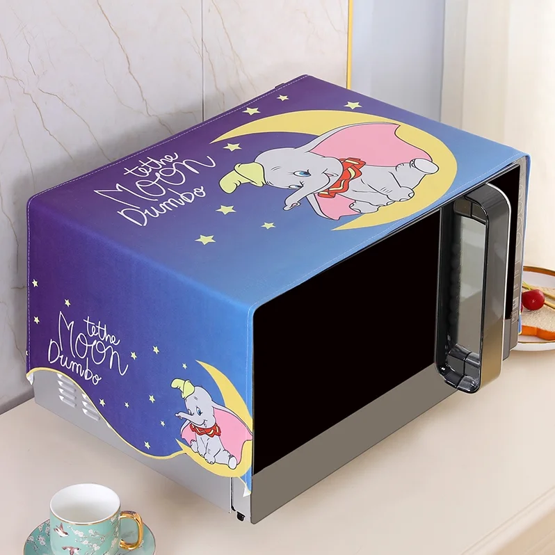 可愛いデザインの電子レンジ用防塵カバー：オーブン対応のキッチンインテリアとしての実用性と設置ガイド