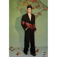 新中式デザインの宽松西服外套【男性用・トレンド感アップ】