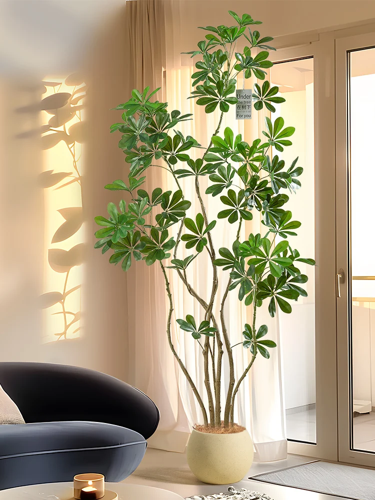 インテリア買い物リストにおける大型リビング植物偽花木ルクススタイルの役割と特性