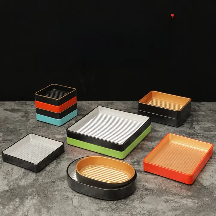 火鍋用プラスチック焼肉プレート【四角形・バーベキュー・日本料理・韓国料理にも最適】