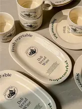 陶器 プレート ボウル 創造的な家庭用 丸い 皿 スープ皿 クリームマグカップ 水カップ