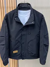 春秋用 メンズ立襟工装ジャケット【大口ポケット・カジュアル・ファッション】