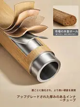 穴あけ不要の伸縮式クローゼット用ハンガーバー【木製・衣類干し用・クローゼット内固定】
