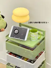 収納ラック 回転  式 ワゴン 多段 キャスター付き リビング 家庭用 おやつ 小物収納