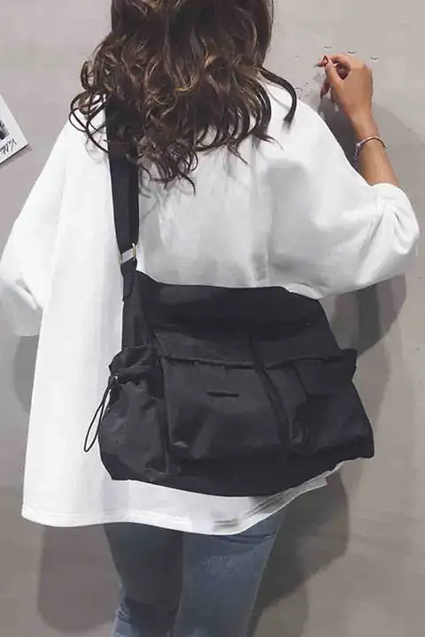 大容量 レディース トートバッグ【学生用・キャンバス・ショルダー＆クロスボディ】