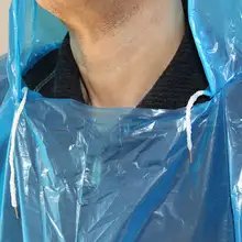 成人用アウトドア使い捨て分体式レインコートとレインパンツ【男性用・厚手・広め・サイクリング・ハイキング対応】（セットアップ対応）