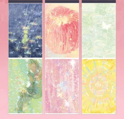 夢幻の星空デザイン！手帳用貼り付け装飾テープ【DIY素材・花火のように華やか】（セットアップ対応）