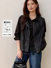 セットアップ 2点セット レディース 大きいサイズ ぽっちゃり PUレザーベスト フリルヘムシャツ ルーズ 秋