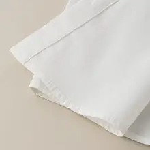 純綿フレンチスタイルのシンプルな半袖シャツ【女性用・高級感・ファッション】