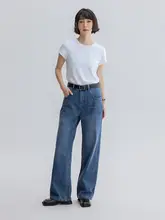 小飛袖の天絲リネン混コットン丸首短袖Tシャツ【春夏用・多色展開】