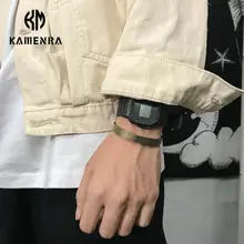 Carmen レトロデザインのカップル用ブレスレット【チタン合金・オープンタイプ・幅広・クラウンモチーフ】