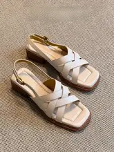 羊皮製フランス風サンダル【女性用・夏用・高ヒール・快適】