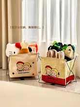 おしゃれで折りたたみ可能な牛皮紙収納ボックス【買い物袋や保温袋用】