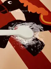 赤い馬デザインのテーブルマット【防油・防水・防熱】