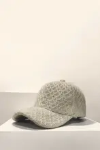 リブ編みダックビルキャップ【秋冬用・シンプルスタイル・顔映え】
