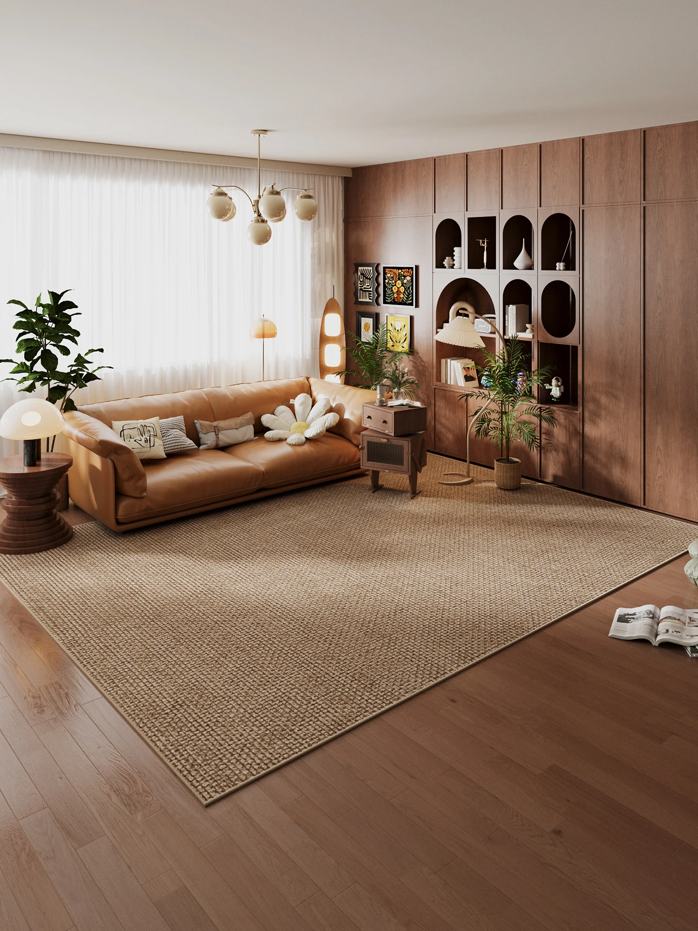 揃えるミニマリスト部屋づくりアイテム | 抽象画とカーペットのバランスガイド