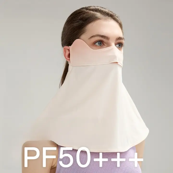夏用 UVカット フェイスマスク【全顔カバー・首まで対応・極上の柔らかさ】