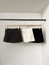 バタフライボウ付きミニスカート【防透け・フィット・秋冬用】（セットアップ対応）