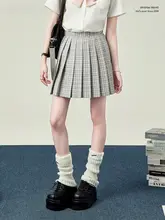 オリジナルJK制服風チェック柄ミニスカート【夏用・学院風・ピンク】（セットアップ対応）