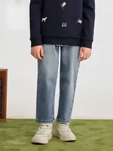快適なデザイン！男の子用ジーンズ【カジュアルスタイル・ロングパンツ】（セットアップ対応）