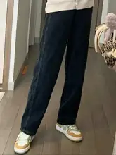大きいサイズ レディース ブルーグレー ストレートデニムパンツ【ハイウエスト・フィット・スリム効果】