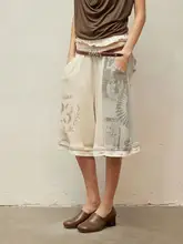 フラワープリントデザインのワイドショートパンツ【春夏用・フィット・女性用】
