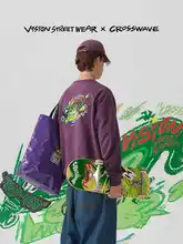 VISION × CROSSWAVE 限定手描きグラフィックスケートボード【プロ用・ダブルコンケーブ・メープル材】