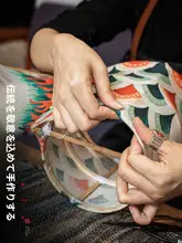 手作りの魚灯 DIY材料キット【竹編み・LED装飾灯・古風デザイン】