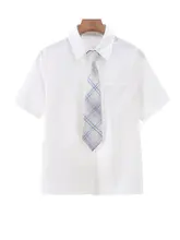 夏用のショートスリーブ白シャツ【学生向け・制服スタイル】
