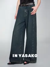 レトロデザインのデニムジャケット【オーバーサイズ・ストレートデニムパンツ】（セットアップ対応）