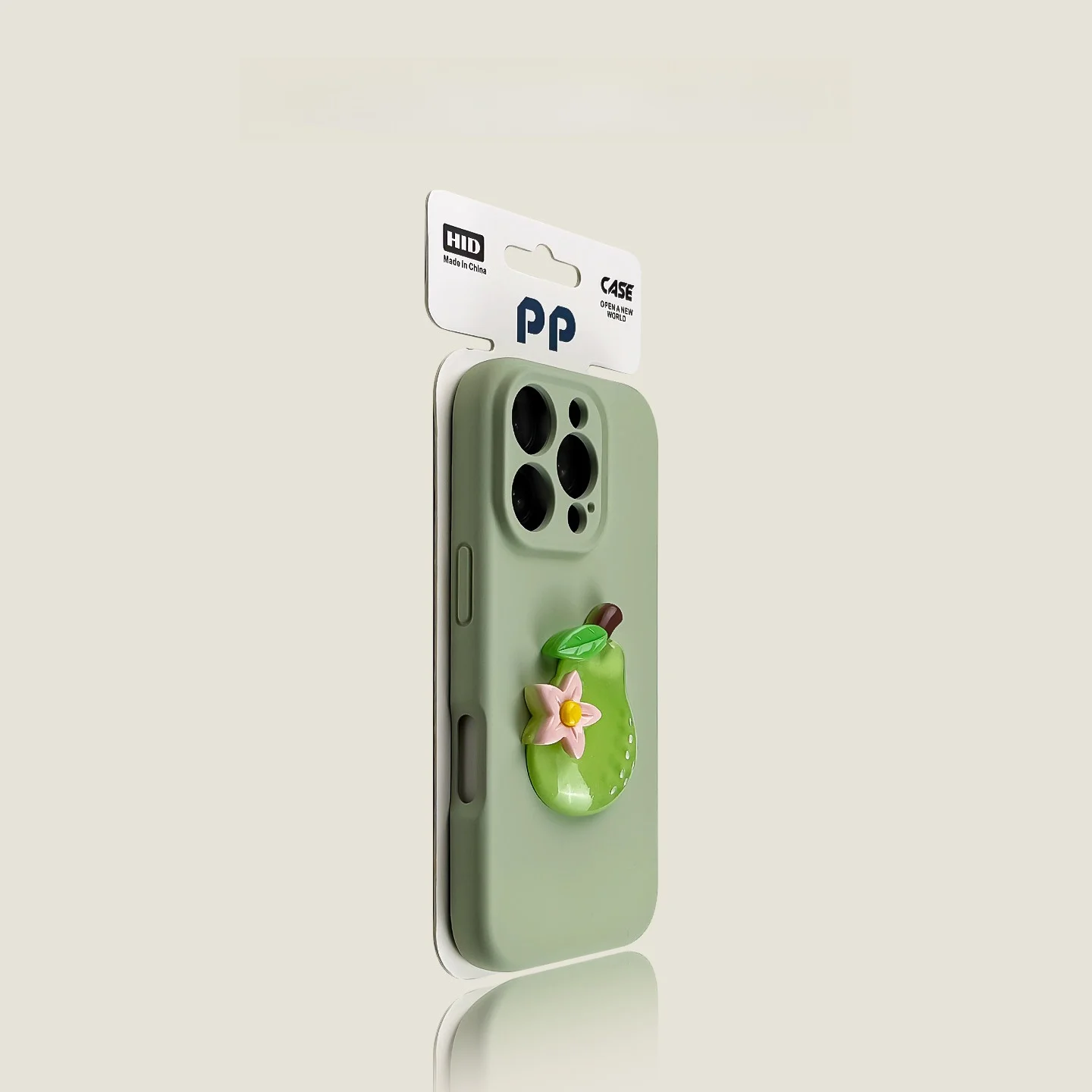 ノッチなし スマホの画面見やすさを実証する：モランド紫の立体花柄スマホケース