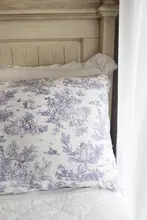 フランス田舎風の洗い済みコットンリネン生地【薄手・柔らかい・花柄】