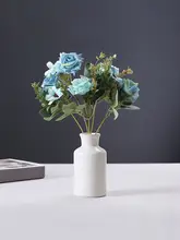 現代的なシンプルデザインの欧風陶器花瓶【インテリア装飾用】