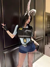 セクシーな女警制服コスプレ【ウサギ風・ナイトクラブ用】
