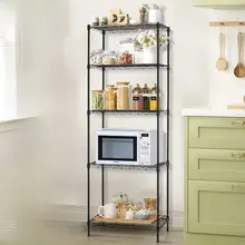 移動可能なキッチン収納ラック【多層・鍋ラック・オーブン・電子レンジ用】