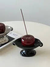 侘寂風 レッドアップル線香立て【デスクトップアート・ヴィンテージデザイン】