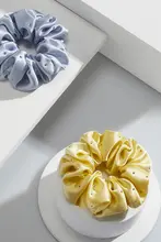 高級感溢れる真 silk ヘアゴム【水晶装飾・女性用・上品デザイン】