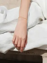 二重のビーズブレスレット【軽やかでオフィスにぴったり・夏の女性用】（セットアップ対応）