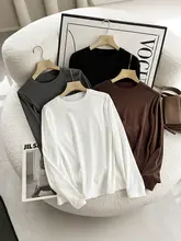 極上の柔らかさの長袖Tシャツ【シンプル・無地・クルーネック】