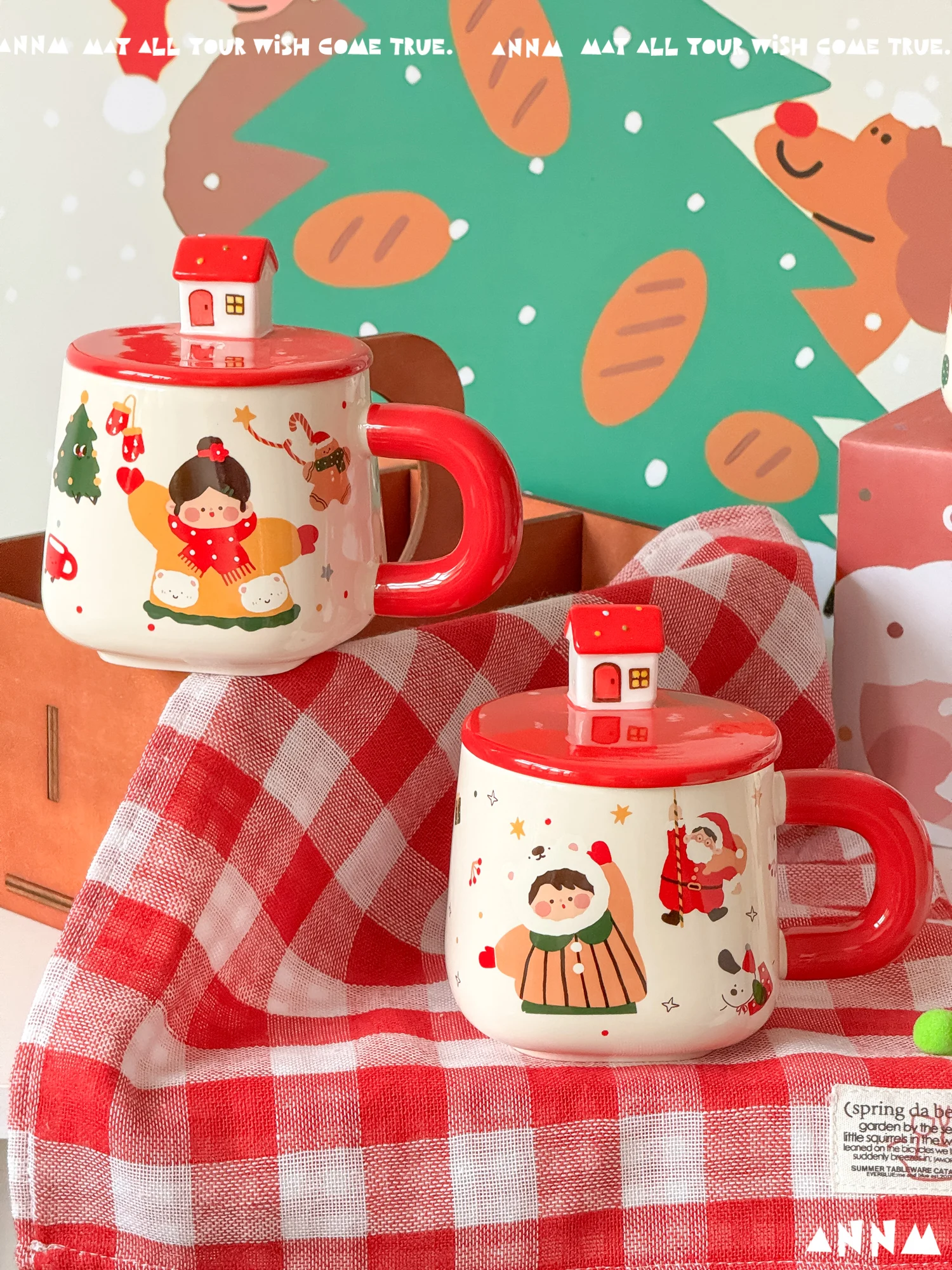 可愛いサンタクロースデザインのカップ：クリスマスギフトに最適な陶器カップの実用性とシーン別活用法