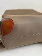 大容量の牛津布と牛皮のバックパック【多層収納・カラーブロック・旅行用】（セットアップ対応）